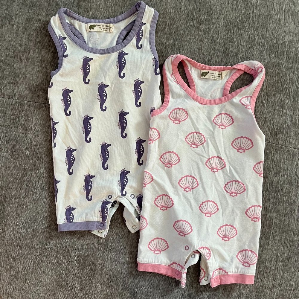 COPY - Monica + Andy Racerback Shortall 2 Pack: 3-6M